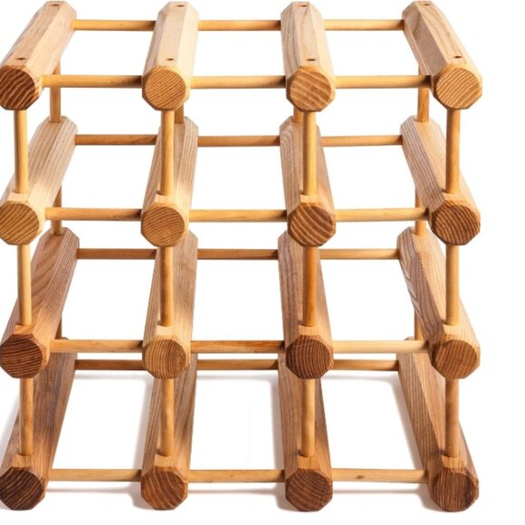 J.K. Adams Wood Stackable Modular Wine Rack - Picture 1 of 2